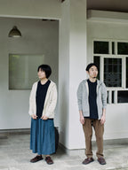 Organic handloomコットンTシャツ 半袖 黒