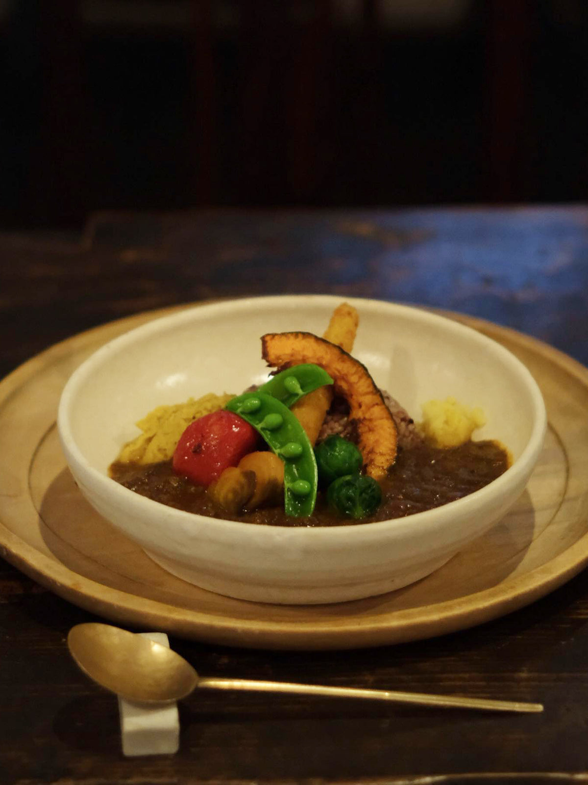 白化粧 カレー皿