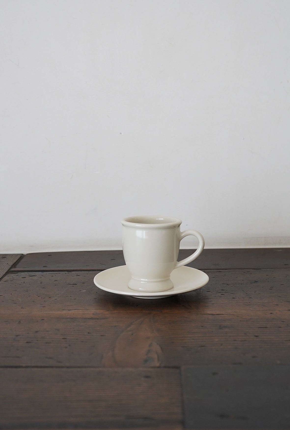 白半磁器 コーヒーカップ&ソーサー