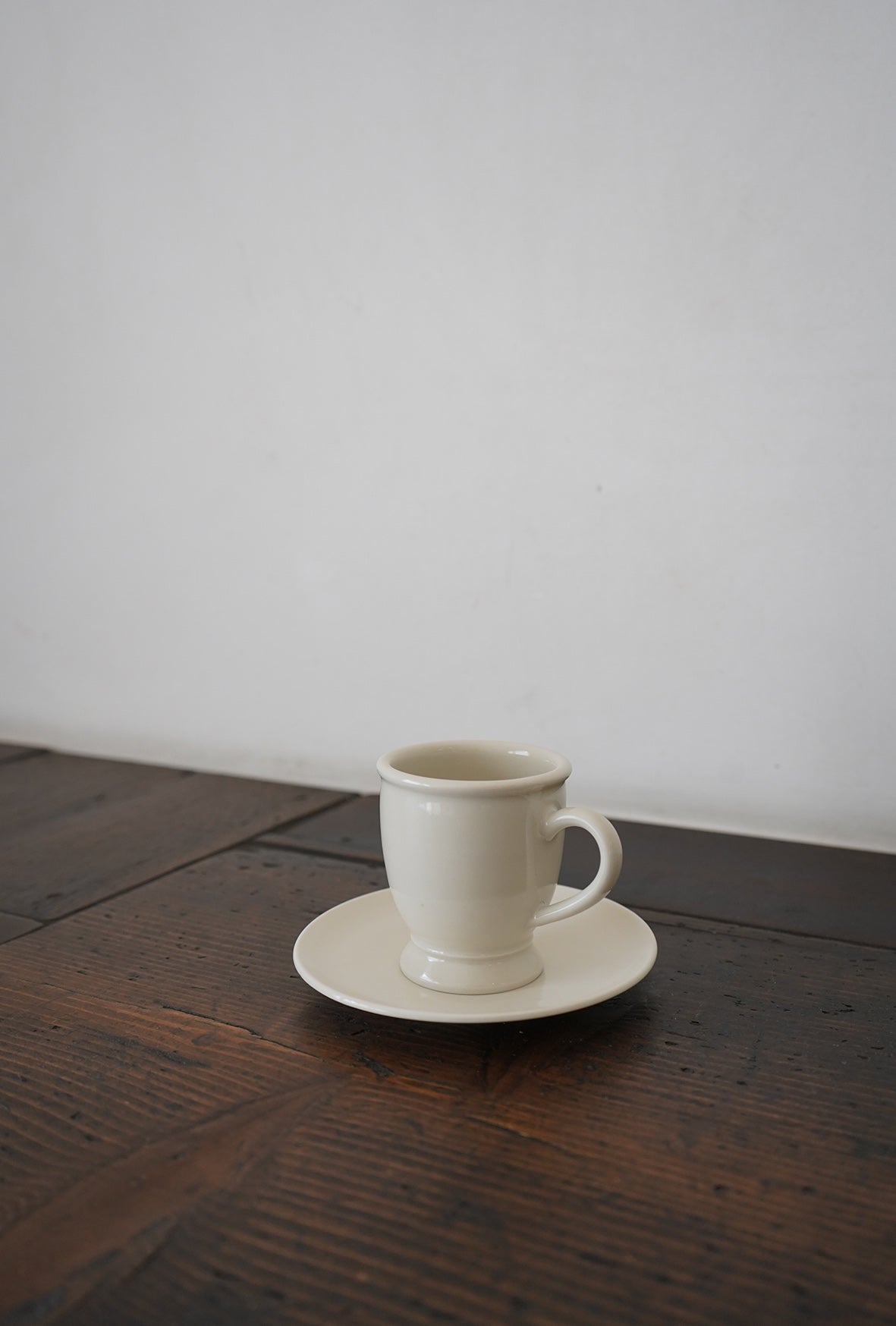 白半磁器 コーヒーカップ&ソーサー
