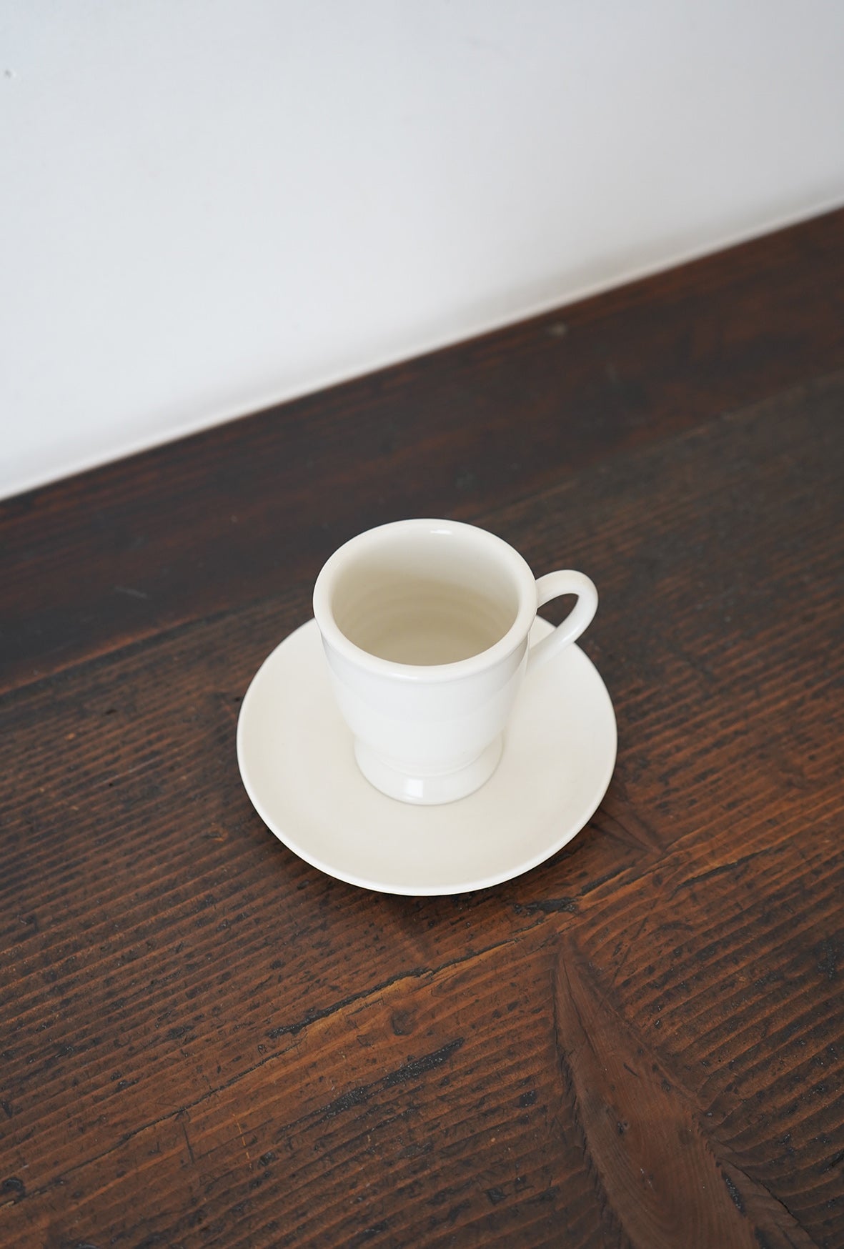 白半磁器 コーヒーカップ&ソーサー