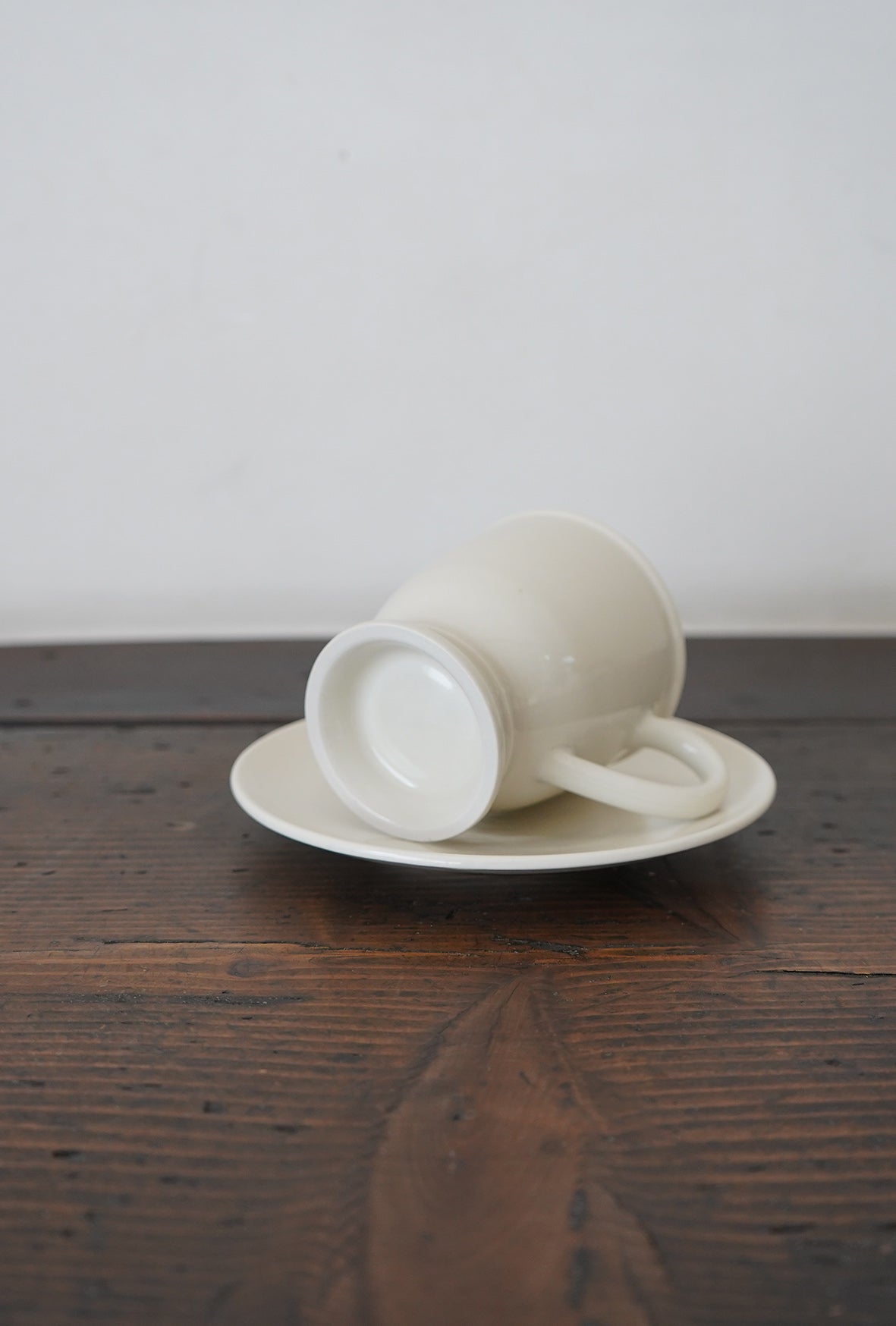 白半磁器 コーヒーカップ&ソーサー