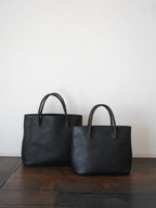 Organic handloom革バッグ ブラック